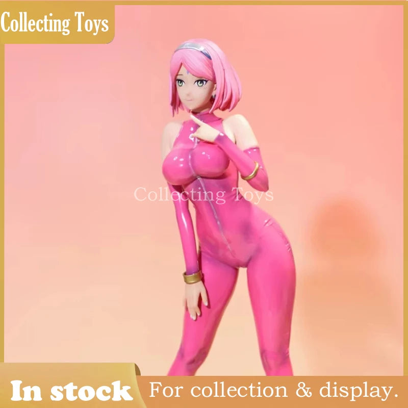 In Stock Naruto Shippuden Haruno Sakura 1/6 Scale Pvc Figure Pink Latex Suit Anime Girl Statue Collectible Model Dolls For Gifts