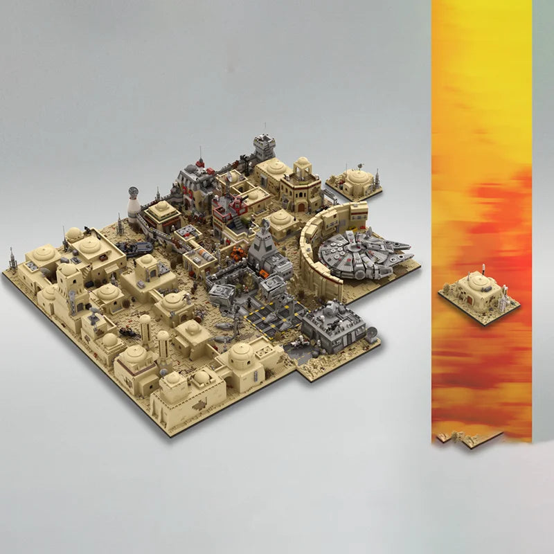 Star Movie Model Moc Building Bricks Modular Spaceport Model Technology Blocks Christmas DIY Toy Construction Gifts