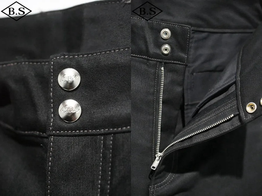 BUCO 1950s leather pants J-99 cotton jungle off-road knight pants