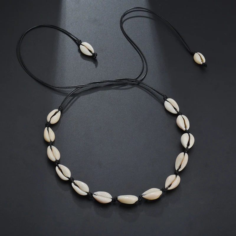 SUMENG Boho Beach Bohemian Choker Necklaces For Women Girls Summer Fashion Jewelry Chained Shell Pendants Necklace Gifts