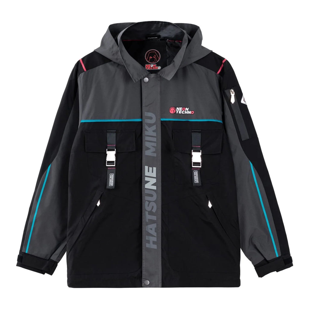 Moeyu Hatsune Miku Cosplay Jacket for Men Trench Hooded Jackets Man Winter Coat Women Clothes Anime Costume Casual Outwear