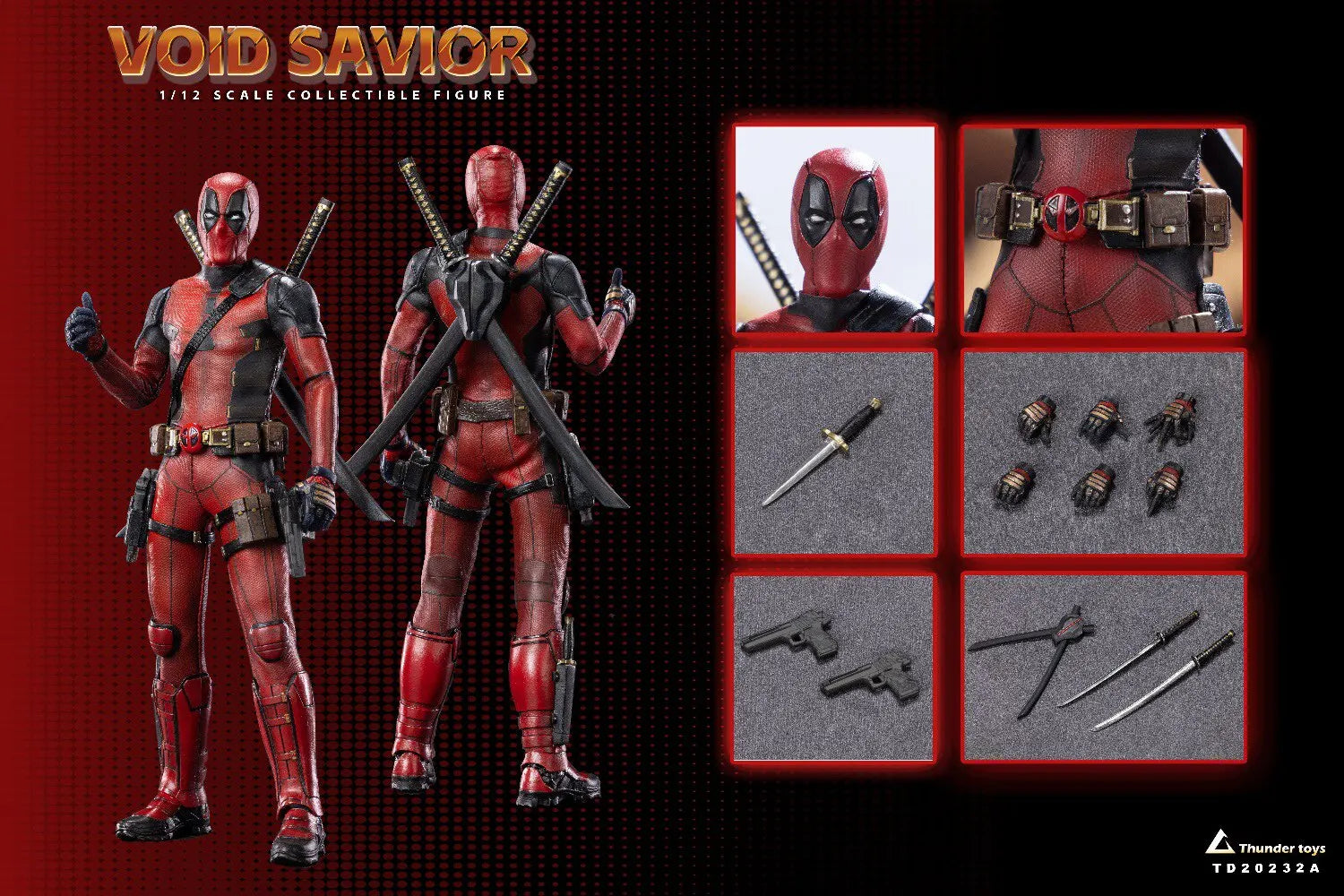 In Stock Thunder Toys Deadpool Wolverine Two Pack TD20232 1/12 Action Figure Anime Model Trendy Toys Desktop Doll Collectibles
