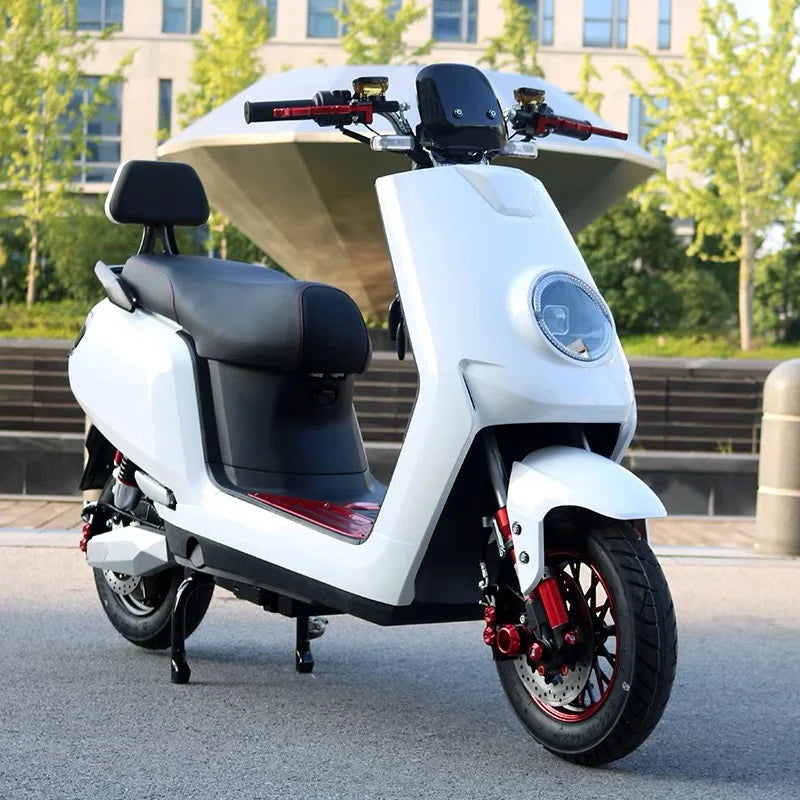 72V Adult Electric Motorcycle Long-Distance Takeaway Pedal Vehicle with Brushless Motor Big Bull Climbing