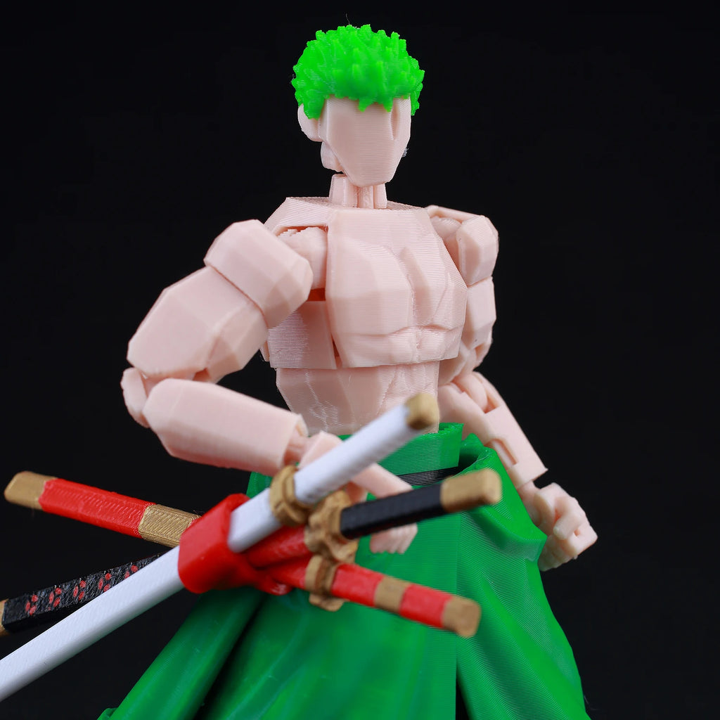 9L3D Printed Anime One Piece Naruto Demon Slayer Dummy13 Lucky T13 Movable Shapeshift Action Figures Mannequin Toys Collectors