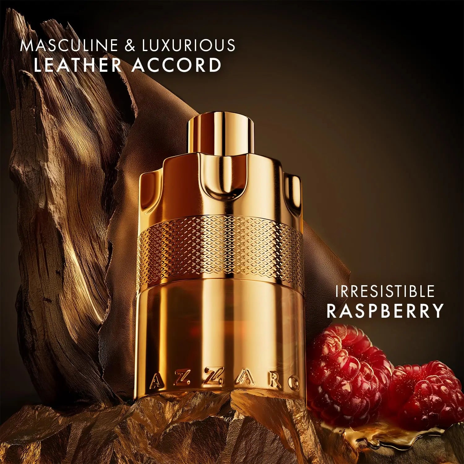 Azzaro Forever Wanted Elixir Mens Cologne With Notes of Raspberry Cardamom and Leather Accord