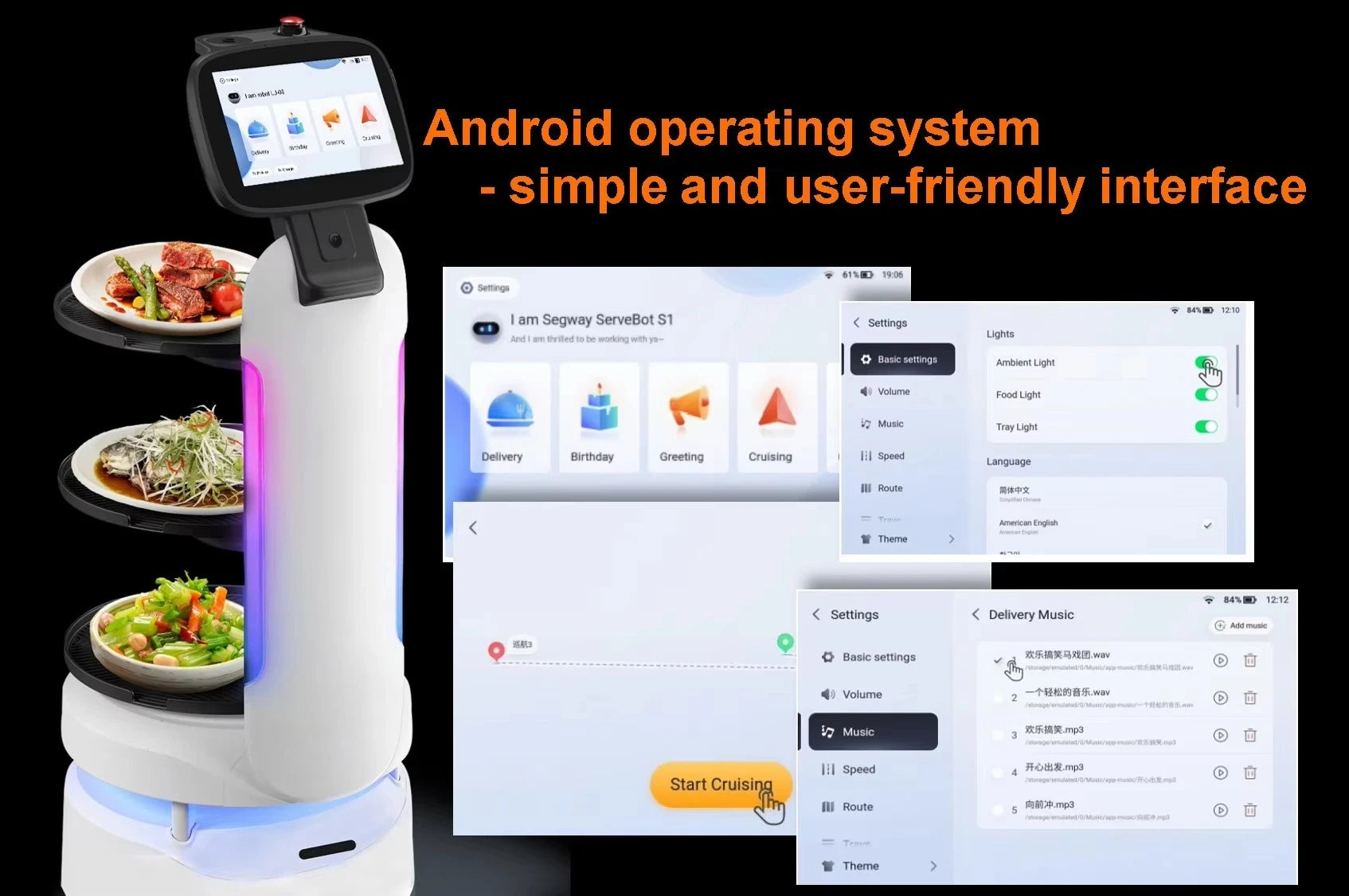 Humanoid Robot for Restaurants AI Driven Food Delivery and Waiter Service