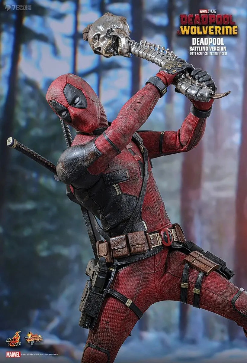 In Stock HOT TOYS MMS782 Deadpool BATTLING VERSION 1/6 Movable Model Collection Toys HT MMS 782 Deadpool & Wolverine Wade