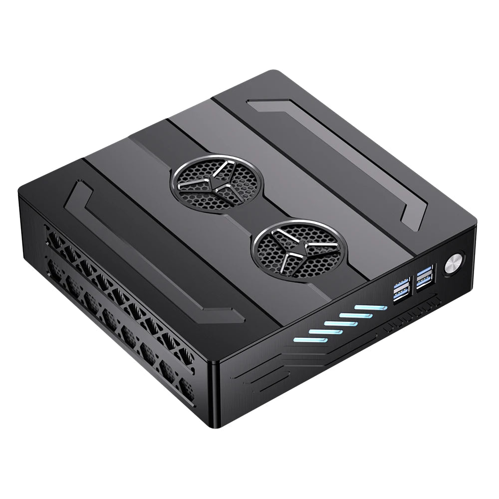 Mini Gaming Pc Core I9-12900F Gaming Mini Pc RTX4060M 8G Discrete Graphic Dual Ddr5 M.2 Nvme Computer Barebone 8K With LED