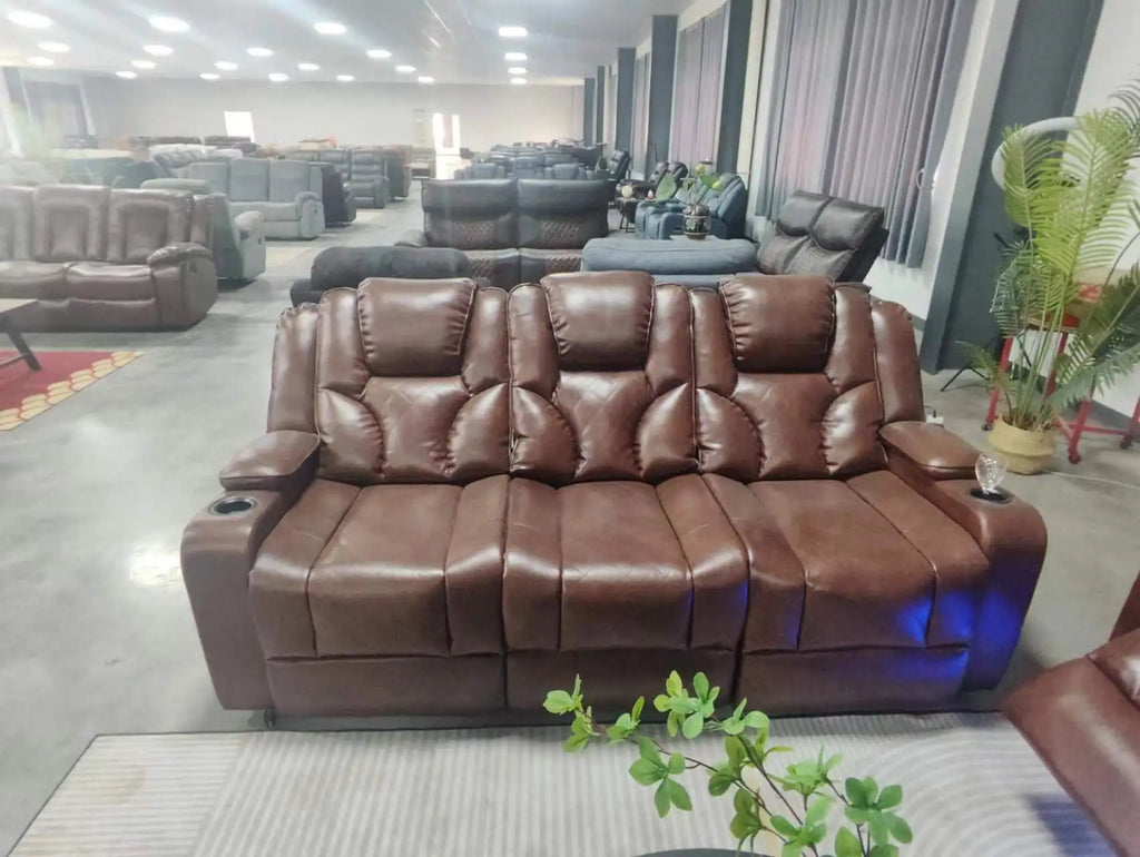 sofas modernos smart Living Room sofas home Furniture set Electric Recliner Sofa Set with usb Power led Leather sectional couch