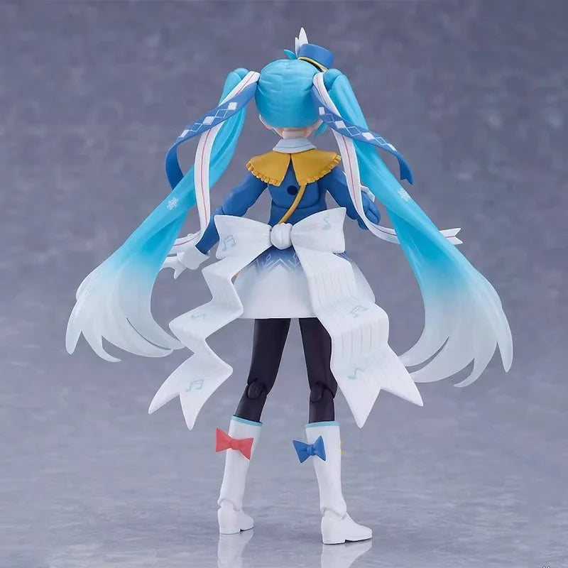 100% Original Figma EX060 Snow Miku Snow Parade Ver In Stock Anime Action Collection Figures Model Toys