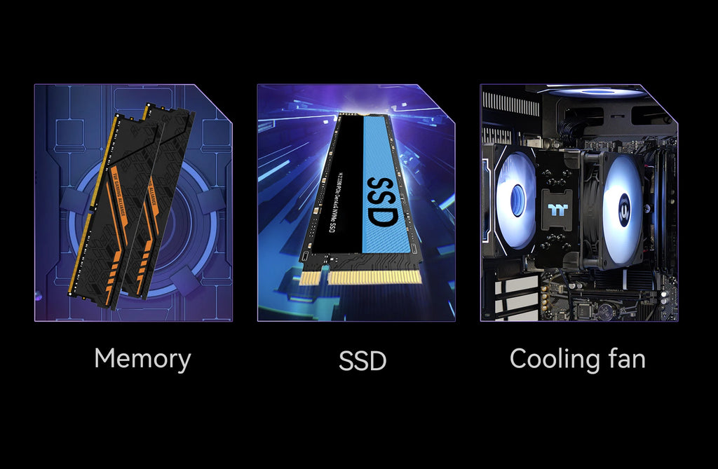 YEAH MAGIC  AMD Ryzen 5 5600GT  Gaming Desktop 16GB(8G*2) DDR4 3200 1T NVME SSD ARGB 7 Fans Win 11 Home Gamer Desktop PC in US