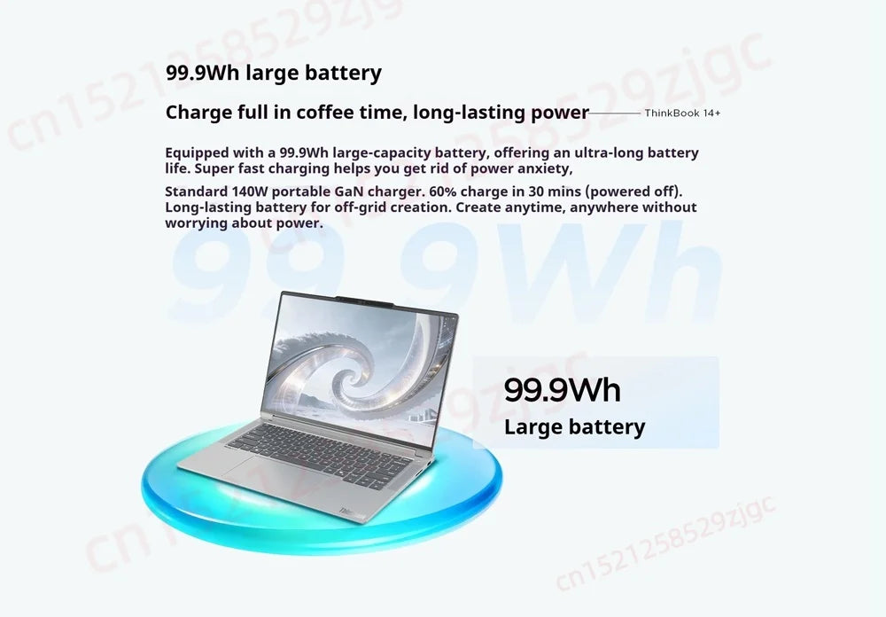 Lenovo ThinkBook 14+2026 Laptop Ryzen 7 H 255 32GB RAM 1TB SSD Graphics AMD Radeon 780M 14.5-inch 3K IPS LED 120Hz Screen