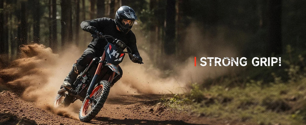 QRONGE X1 Spark Electric Dirt Bike 4500W Peak&Up to 60 Miles 50MPH 60V 28.8Ah Battery E-Bike 14/12" Fat Tire Electric Motorcycle