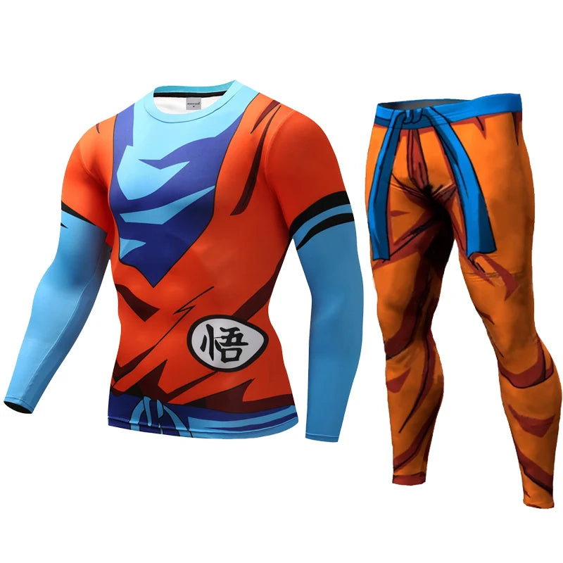 Goku 3D Printed Pattern Compression Tights Pants Men Sweat pants Skinny Legging Trousers Male Vegeta Costume Long pants