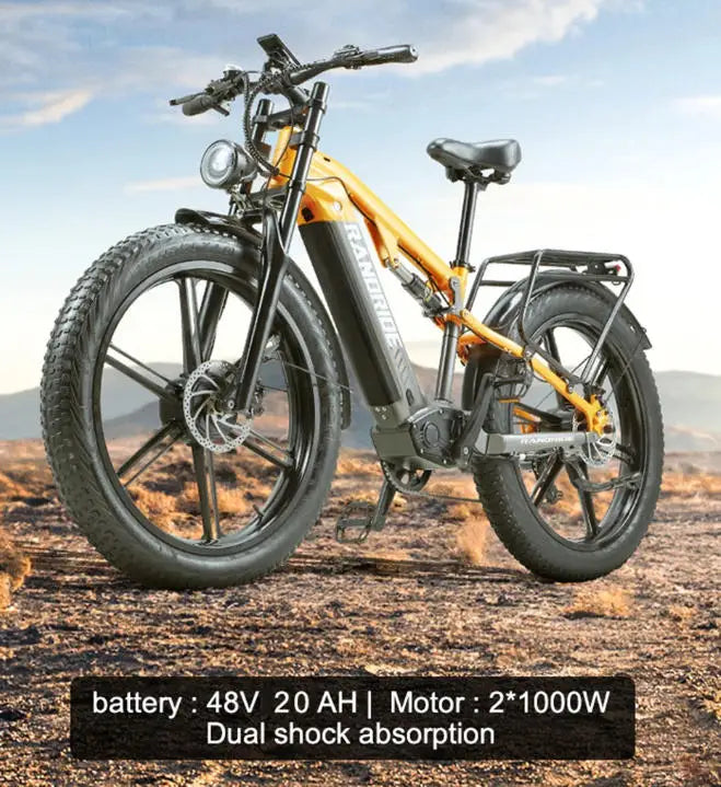 YX80 Electric Bicycle 2000w motor 48v20ah battery Hydraulic brake 50km/h 20 inch tire E-bike mountain off-road Electric bike