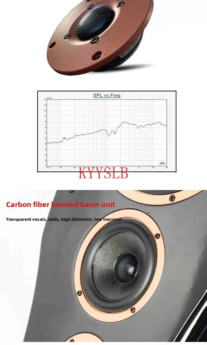 400W Dual 10-inch High-power Floor-standing Speakers Carbon Fiber Units High-fidelity Passive Speakers Home Front Audio 4ohm