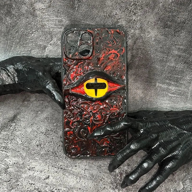 Naruto peripheral Sasuke Sharingan Itachiiiphone16proamx mobile phone case animation handmade luminous Sasuke mobile phone case