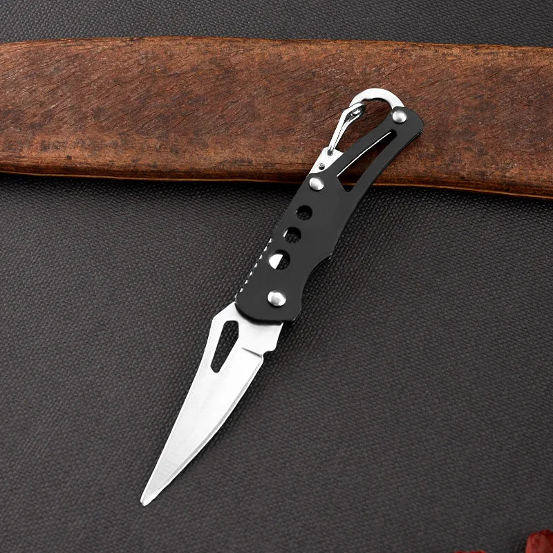 Portable Stainless Steel Shape Knife Camping Self Defense Outdoor Survival Supplies Tools Foldable Pocket Knife Mini Key Knife