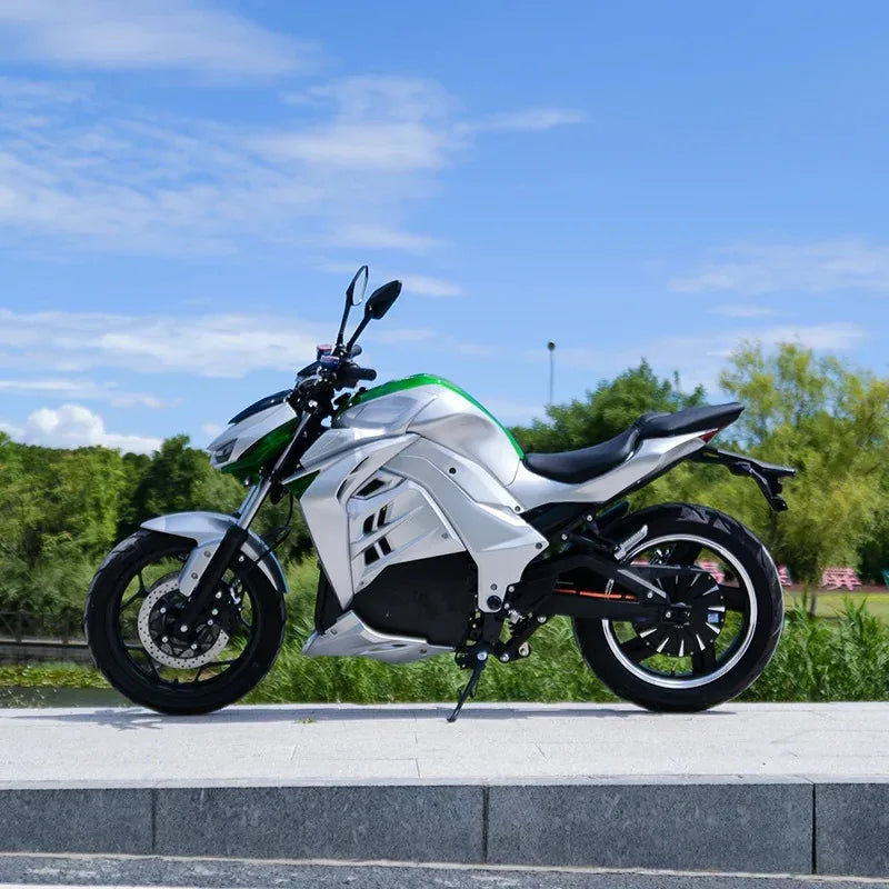 Factory Hot Selling HEZZO M7 72V 5000W 8000w Electric Racing Motorcycle 50Ah 130Km/H GPS Tracker Moped E  with EEC COC  Chopper