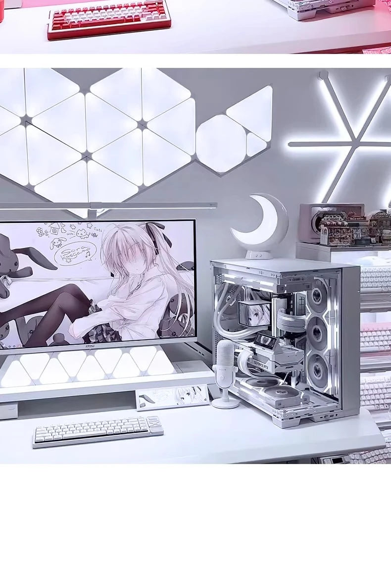 O11D EVO pure white high-end sea view room computer host 9800X3D high-value desktop computer
