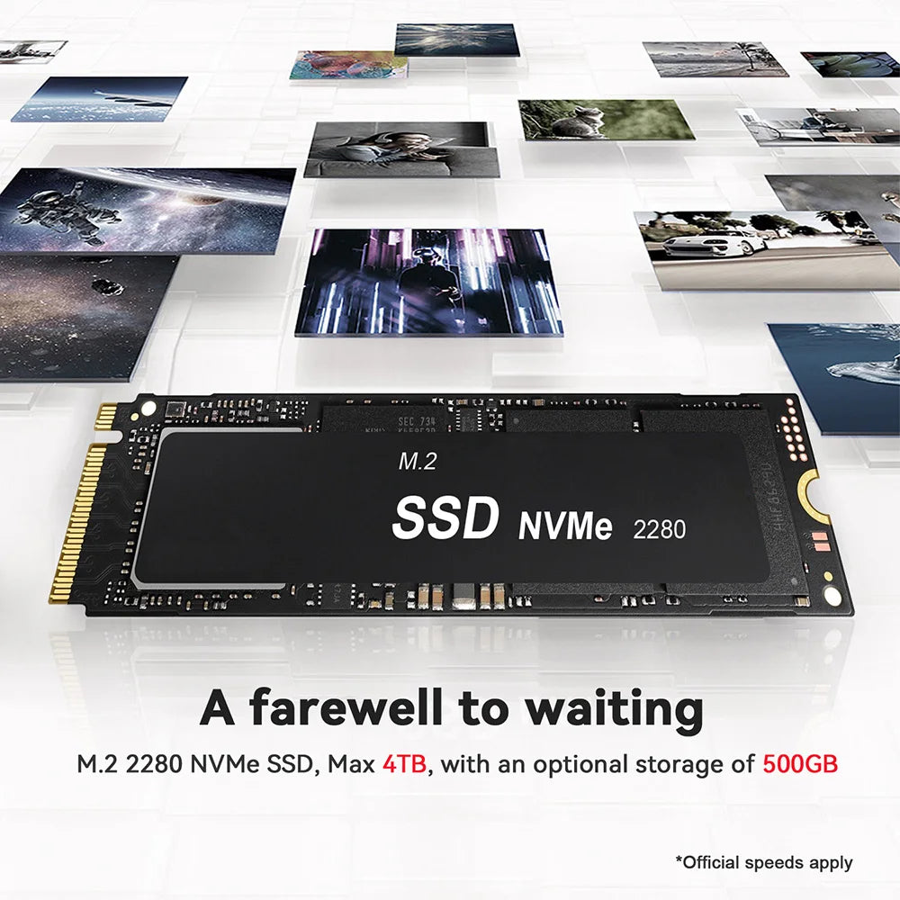 Beelink SER5 Mini PC AMD Ryzen 5 5500U DDR4 16GB SSD 500GB Support WiFi6 BT5.2 4K HD 1000M Desktop Computer