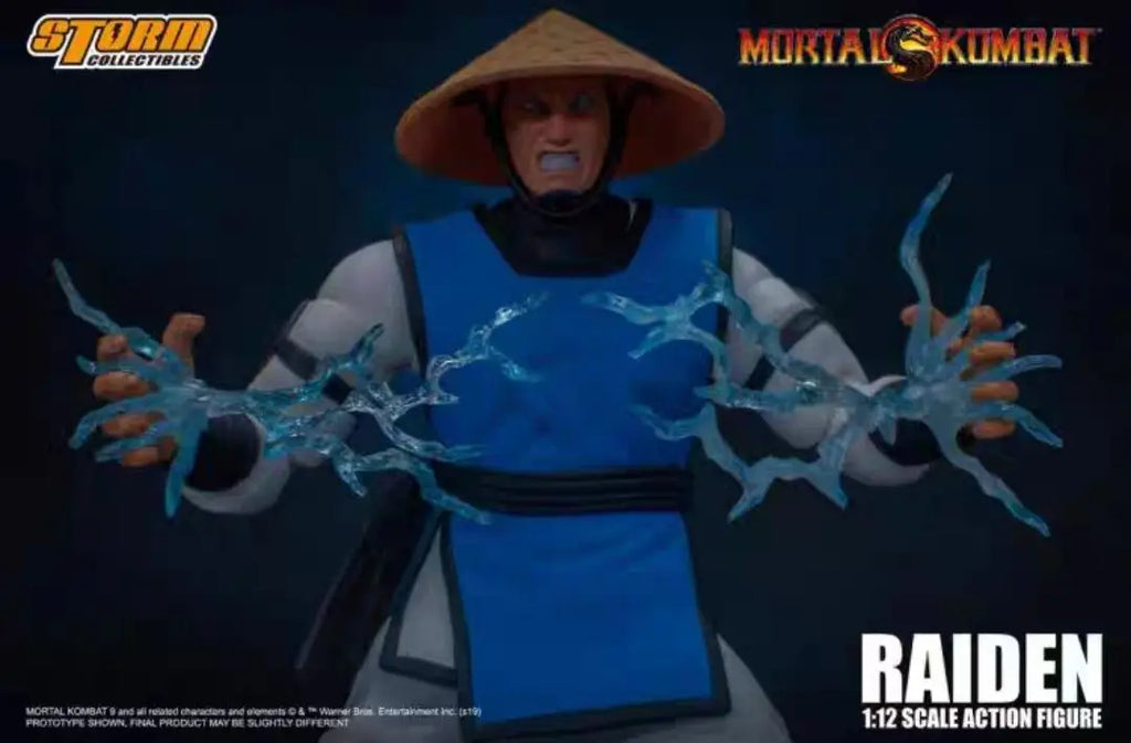 In Stock Authentic Storm Toys   Mortal Kombat RAIDEN Blue Lightning & Red Lightning 1/12 Action Figure Model Collector's Gift