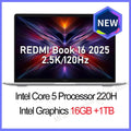 【World Premiere】Xiaomi REDMI Book 16 2025 Core5-220H 16GB/32GB+512GB/1TB 16inch 2.5K 120Hz Screen