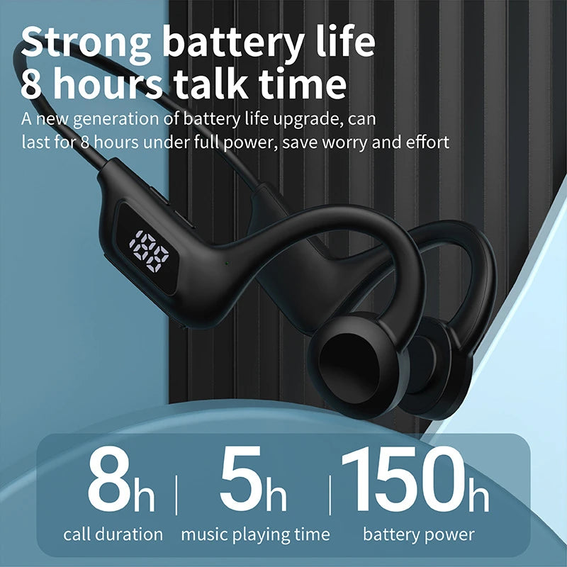 Hot X7 X8 Real Bone Conduction Sport Headphone Wireless Earphone Bluetooth-Compatible Headset Hands-free with Mic for Swimming