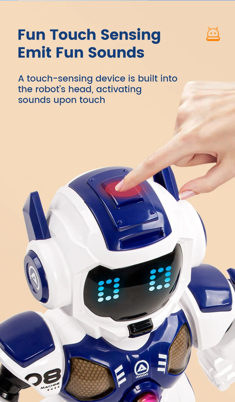 JHD For 2025 New JJRC R35 RC Robot Intelligent Programming Induction Interactive Remote Control Robot Electric Robot Model