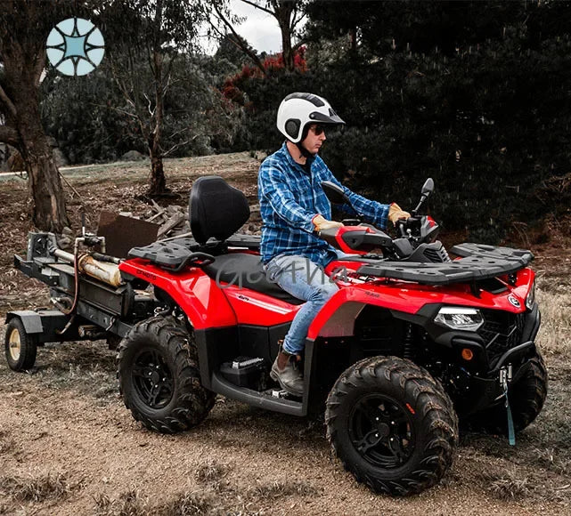 ForFactory Wholesale 4*4 Two-seater Adult All-terrain Off-road Vehicle CFMOTO 520L Four-wheel Motorcycle ATV/UTV