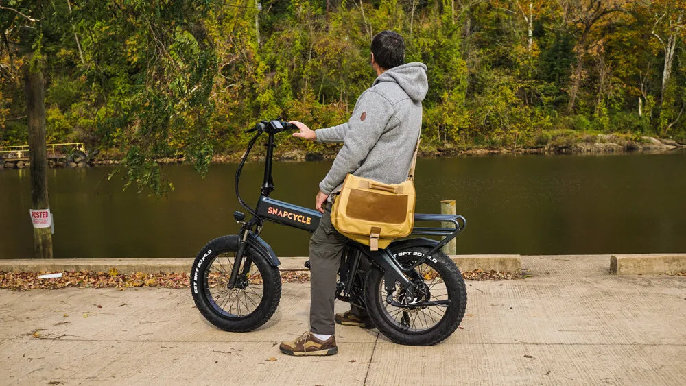 ELECTRIC Foldable BIKE 750W 48V 15AH Max 48KM/H E-BIKE 20" FatTire 7 Speed