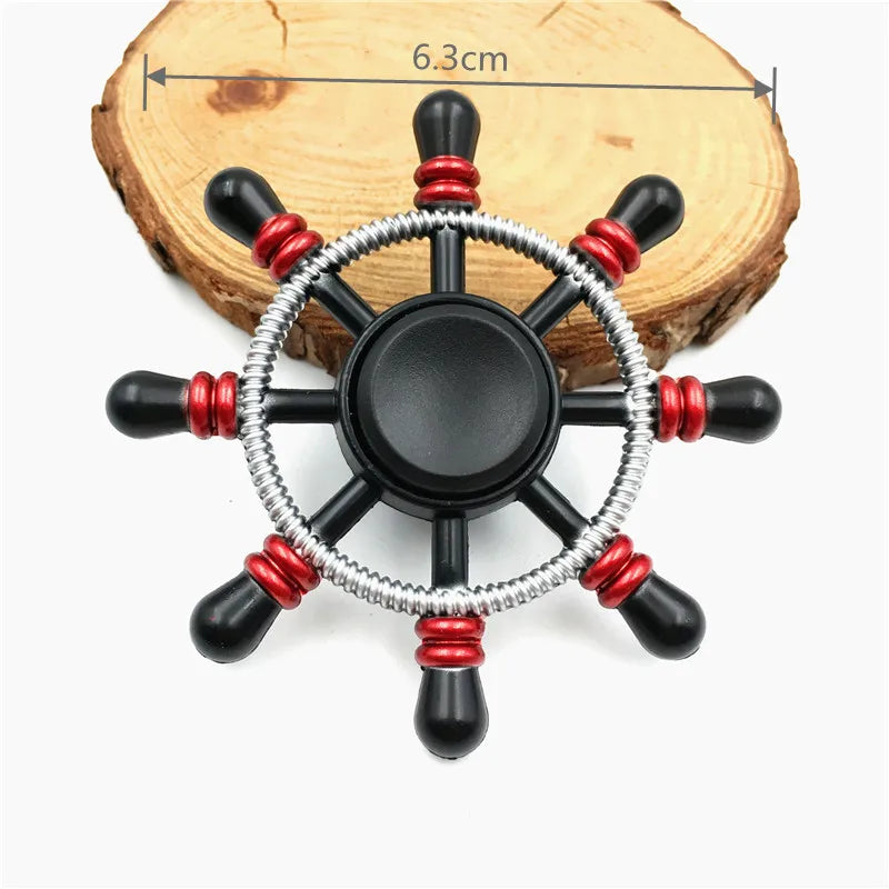Colorful Metal Fidget Hand Spinner Finger Focus Toy Adult Rainbow Zinc Alloy Ninja Shuriken Sharingan Toys for Adult Bearing Toy