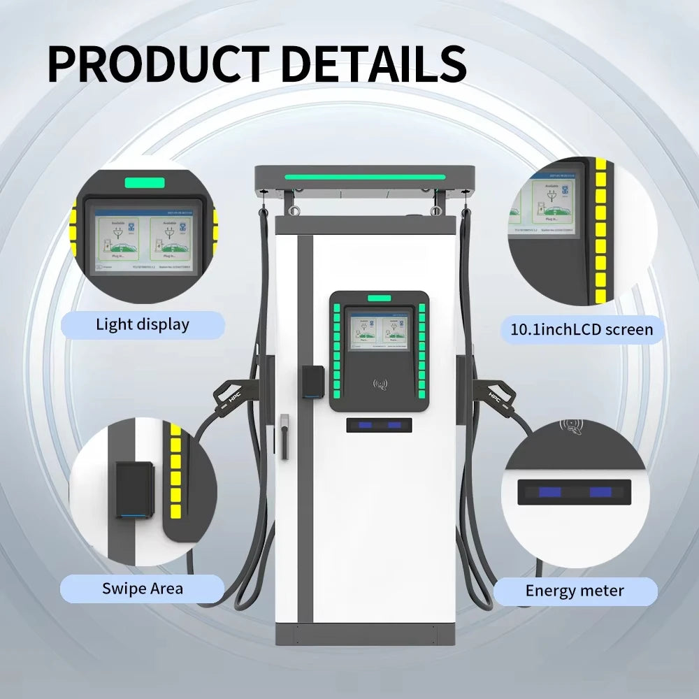 Ultra-Fast Floor-Mounted EV Charger High Quality Advance Wholesale Electric Vehicle Charging Station DC Output New Condition
