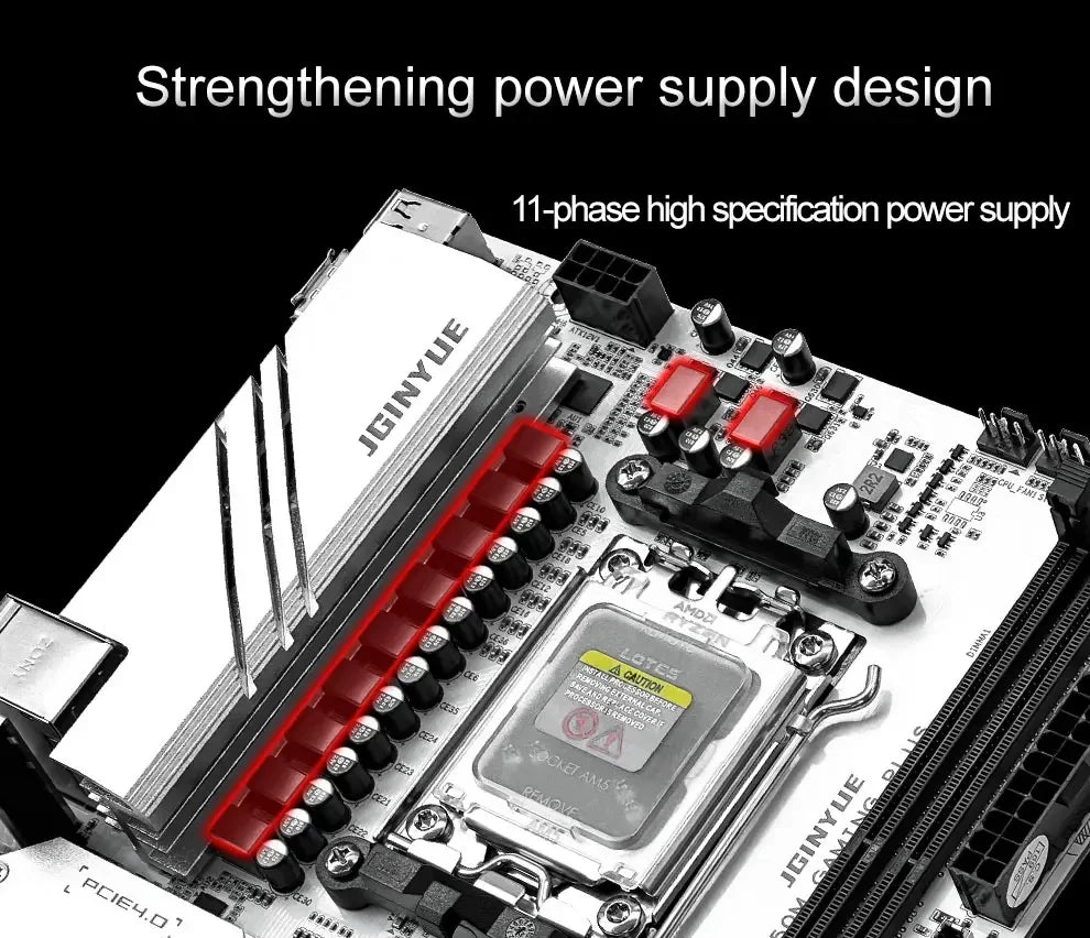 B650 Diy Gaming Computer Motherboard Kit R5 7600X R5 9600X CPU And 2*16GB 6000Mhz DDR5 RAM Support SATA3.0 B650M GAMING PLUS