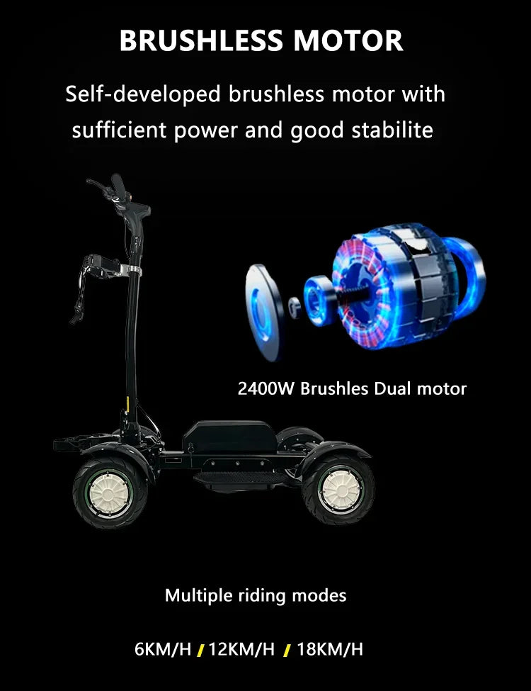 Factory Hot Selling Folding  4 Wheel Electric Golf Scooter with Bag Holder Cart Scooter Golf Carts Electric