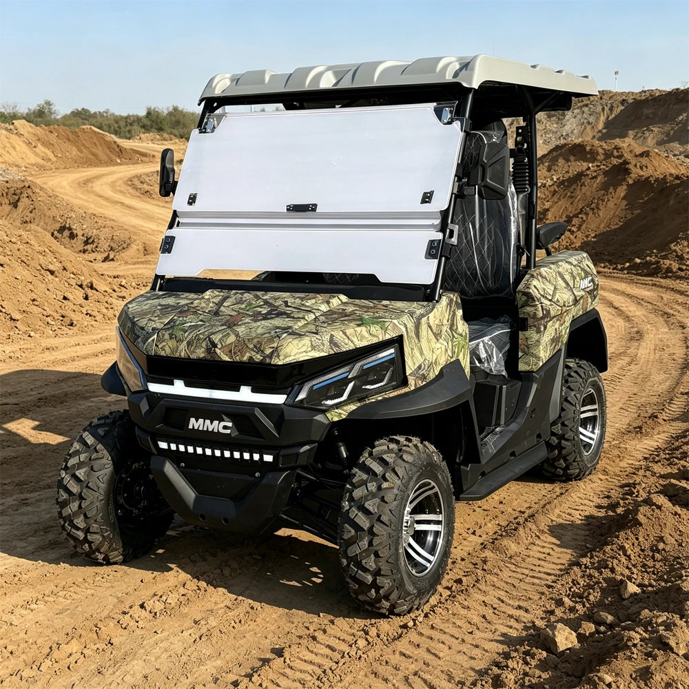 4WD Brand New Utility Vehicle Hunting UTV 4 Seater Golf Car Buggy 10KW 72V Lithium Battery Club Car Off Road Electric Golf Cart