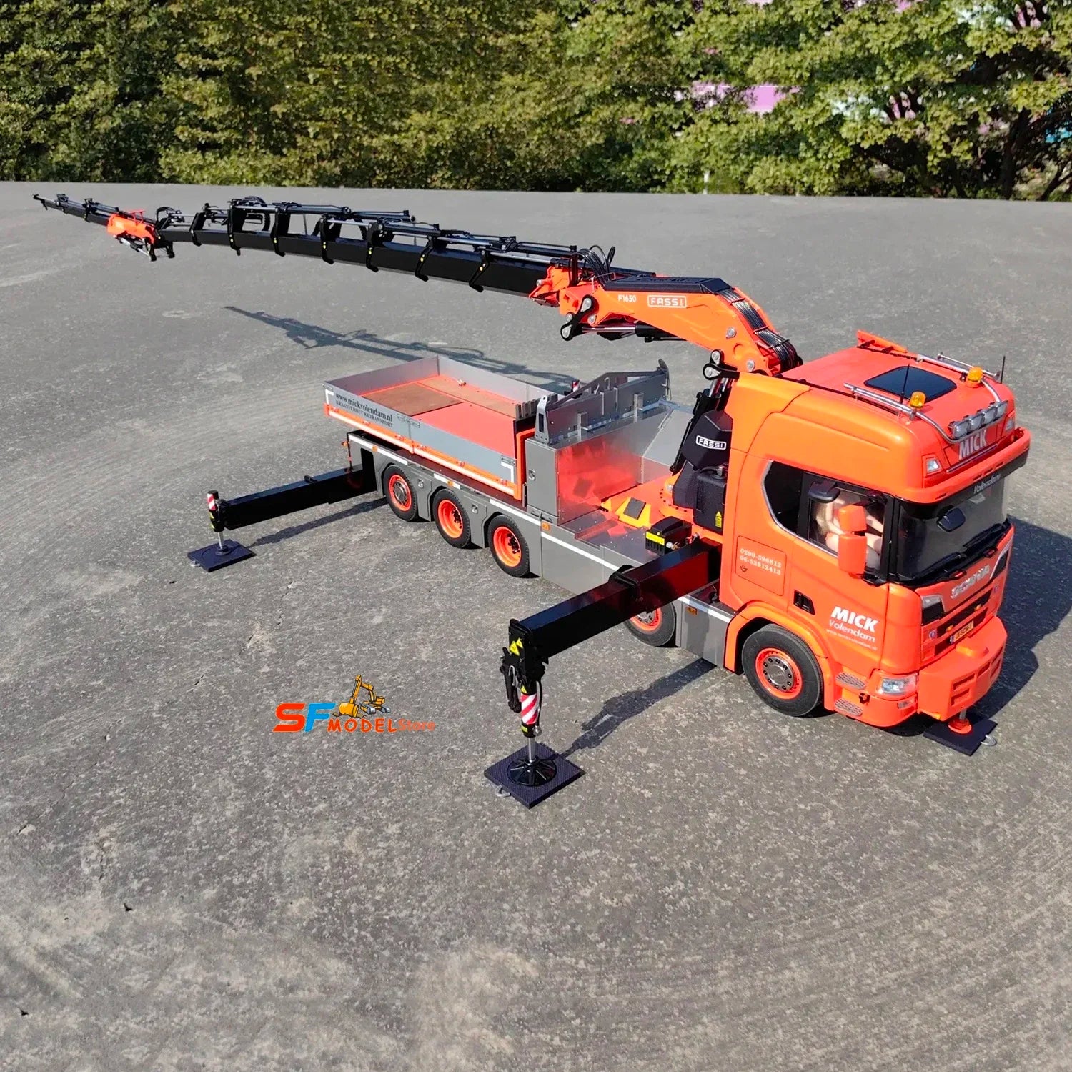 F1650 RC Crane R650 RC Truck 10x10 1/14 Metal Hydraulic Crane Truck Model Advanced Engineering Machinery RC Car Toy