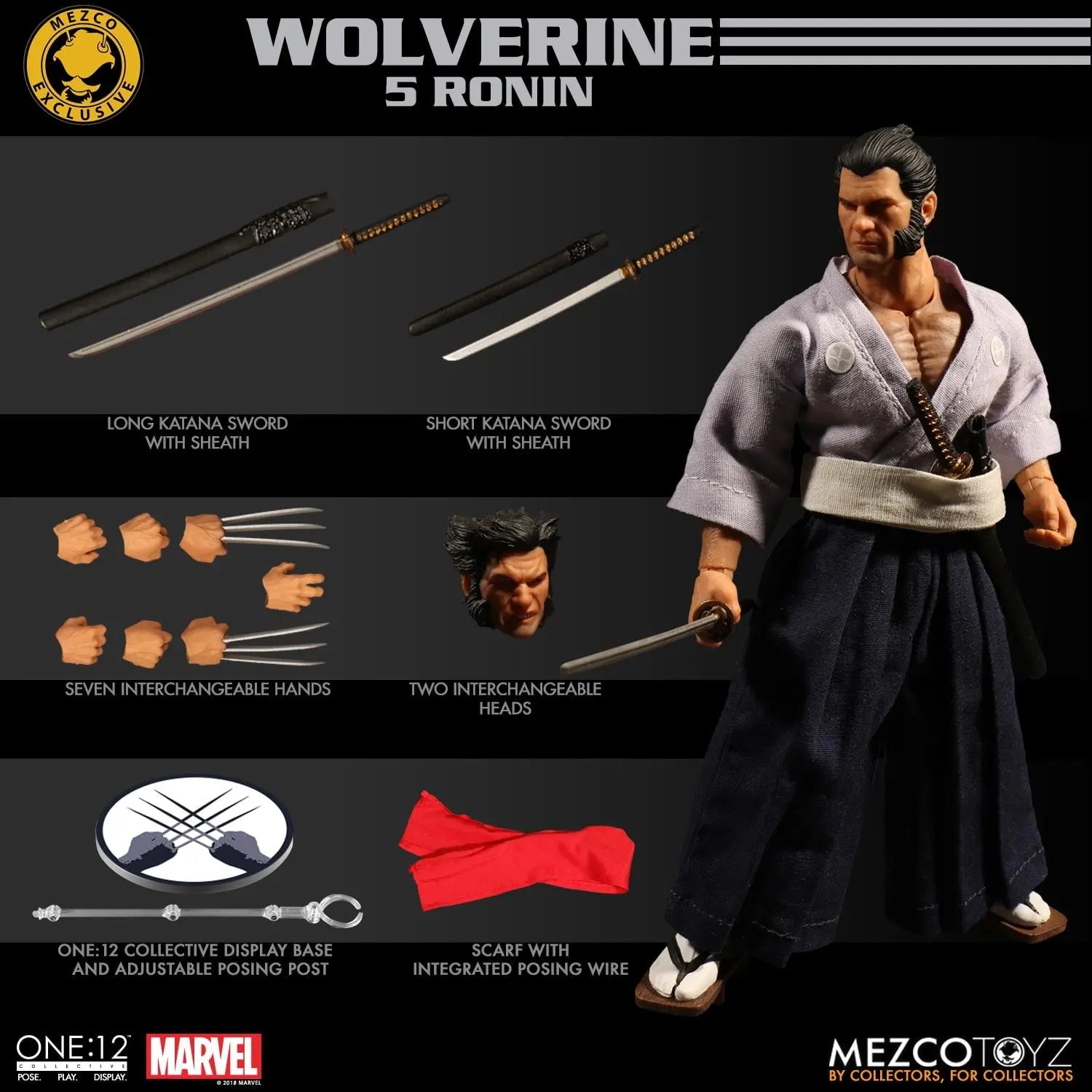 Golden Standard Mezco Original 1/12 Finished Product Movable Exquisite Figurine Marvel Anime Toys Model Festival Gift for Boys
