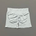 HISTELLO Impact Sports Shorts Low Ribbed Band Scrunch Butt Women Yoga Gym Tights Pilates Seamless Pants Workout Running Leggings
