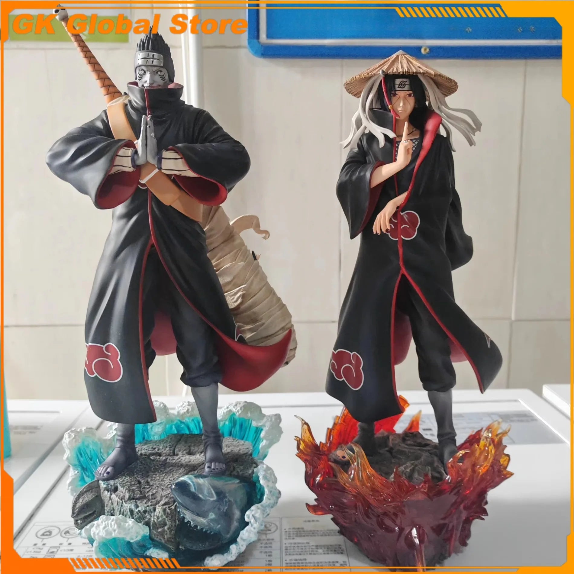 1/6 Naruto Hoshigaki Kisame Akatsuki Anime Figure Peripheral Resin Standing Posture Statue Decorate Ornaments Birthday Gift Toys