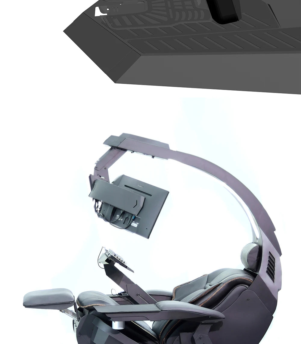 Hot Sale Silla Gamer Workstation zero Gravity Recliner RGB LED Light Speaker predator Scorpion Cockpit Gaming Chair