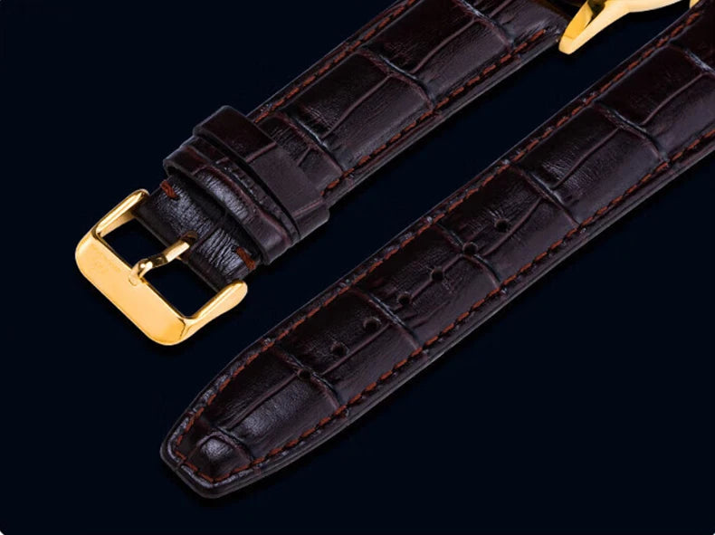 Shanghai Watch Carousel Manual Winding Mechanical Watches Luxury Men's Wristwatch Rotating Dial Luminous Waterproof Watch 6813J