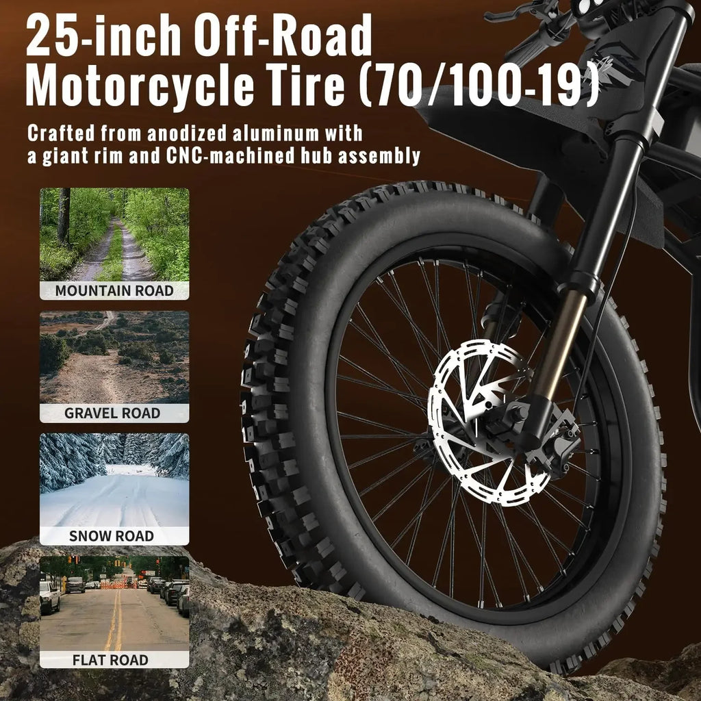 Eu Warehouse GT73 2000w 48V  36.4Ah Ebike Electric Fat E-bike 25 Inch Off-road Tires All Terrain Electric Bikecustomcustom