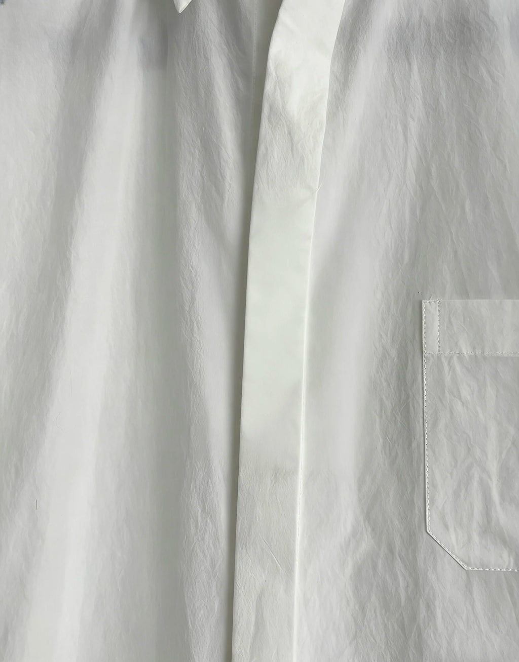 TOP-YAMAMOTO original design white pure cotton long-sleeved shirt