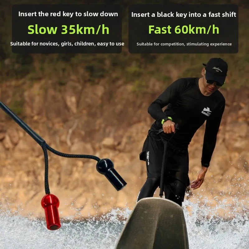Carbon Fiber Electric, Oil Powered Surfboard Water Sports Stand Up Jet Powered Skateboard