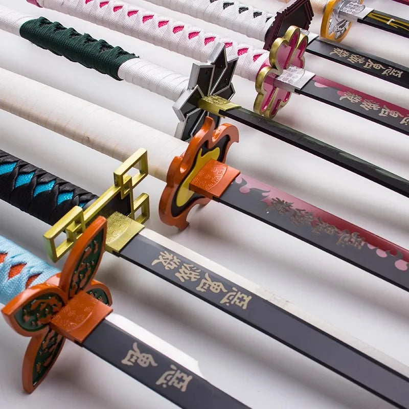 40inch Bamboo Katana Anime Cosplay Costume Prop Large Safe Ninja Knife Blade Real Size Japanese Original Samurai Sword Toy Gift