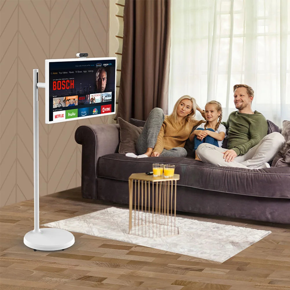 21.5 Inch Family Gathering Portable Smart Tv Wireless Projection LCD Portable Touch Screen Tv Stan by