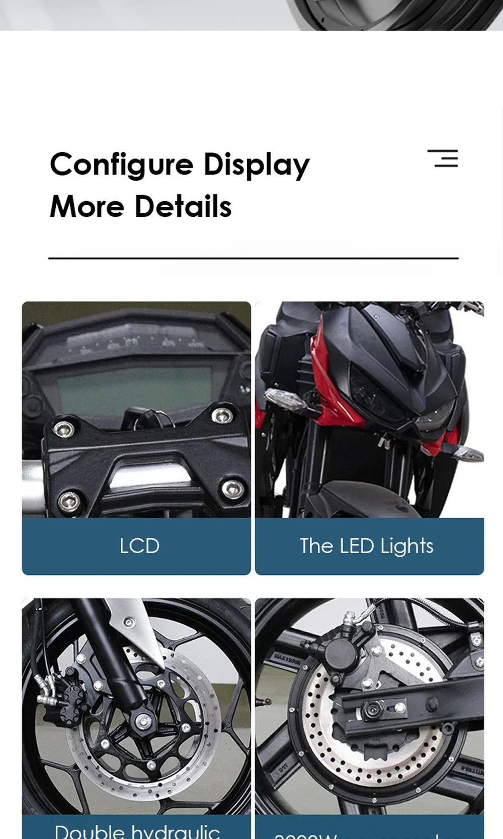 Factory Hot Selling HEZZO M7 72V 5000W 8000w Electric Racing Motorcycle 50Ah 130Km/H GPS Tracker Moped E  with EEC COC  Chopper