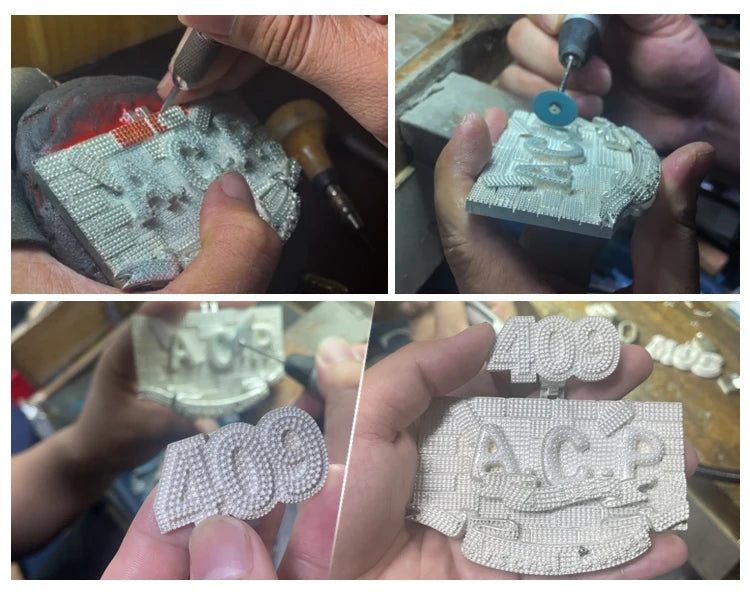Full Zircon Iced Out Gaming Controller Pendant – 3D Realistic Gamepad with Red Gem Buttons & Crown Detail