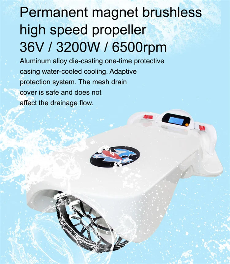 OEM Wholesale 12Ah 15Km/H Max Speed Powered Surfboards Electric Surfboard Jet/Water Scooter